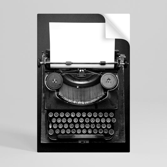 SINFONIA DELLA MACCHINA DA SCRIVERE Poster verticale staccabile e attaccabile