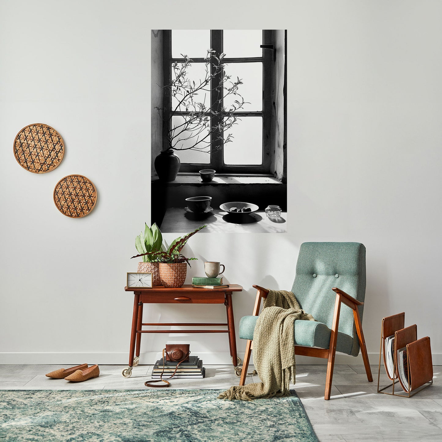 Poster verticale staccabile e attaccabile con LUCE PER FINESTRA SUSSURRO