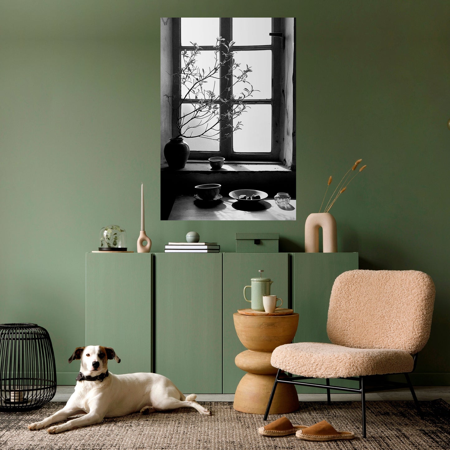 Poster verticale staccabile e attaccabile con LUCE PER FINESTRA SUSSURRO