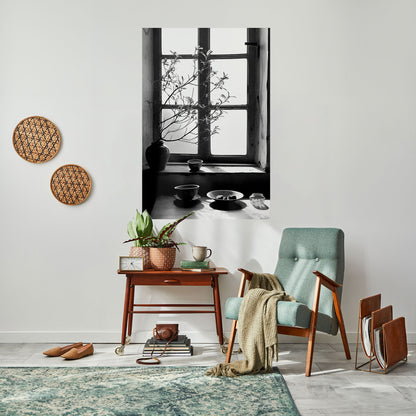 Poster verticale staccabile e attaccabile con LUCE PER FINESTRA SUSSURRO