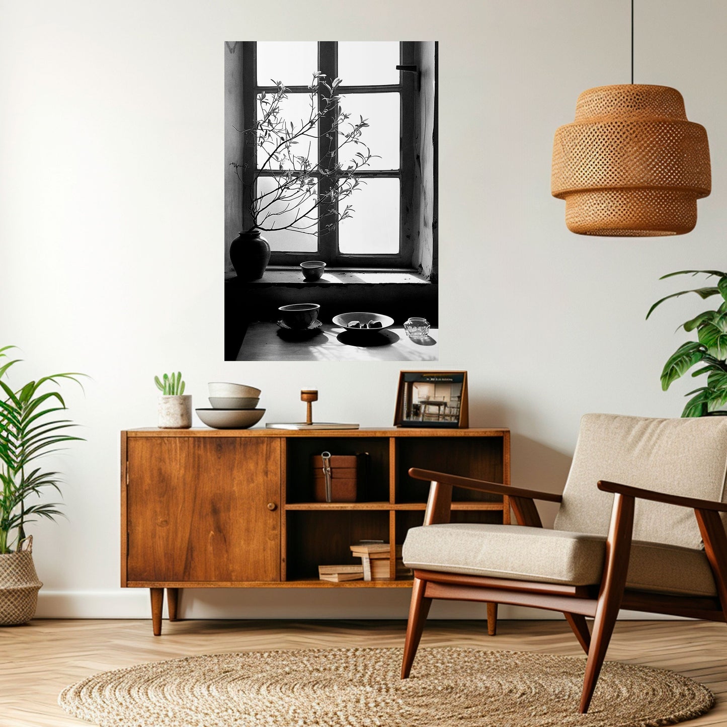 Poster verticale staccabile e attaccabile con LUCE PER FINESTRA SUSSURRO