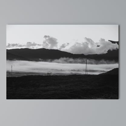 MISTY MOUNTAIN RADIANCE Stampa su tela orizzontale