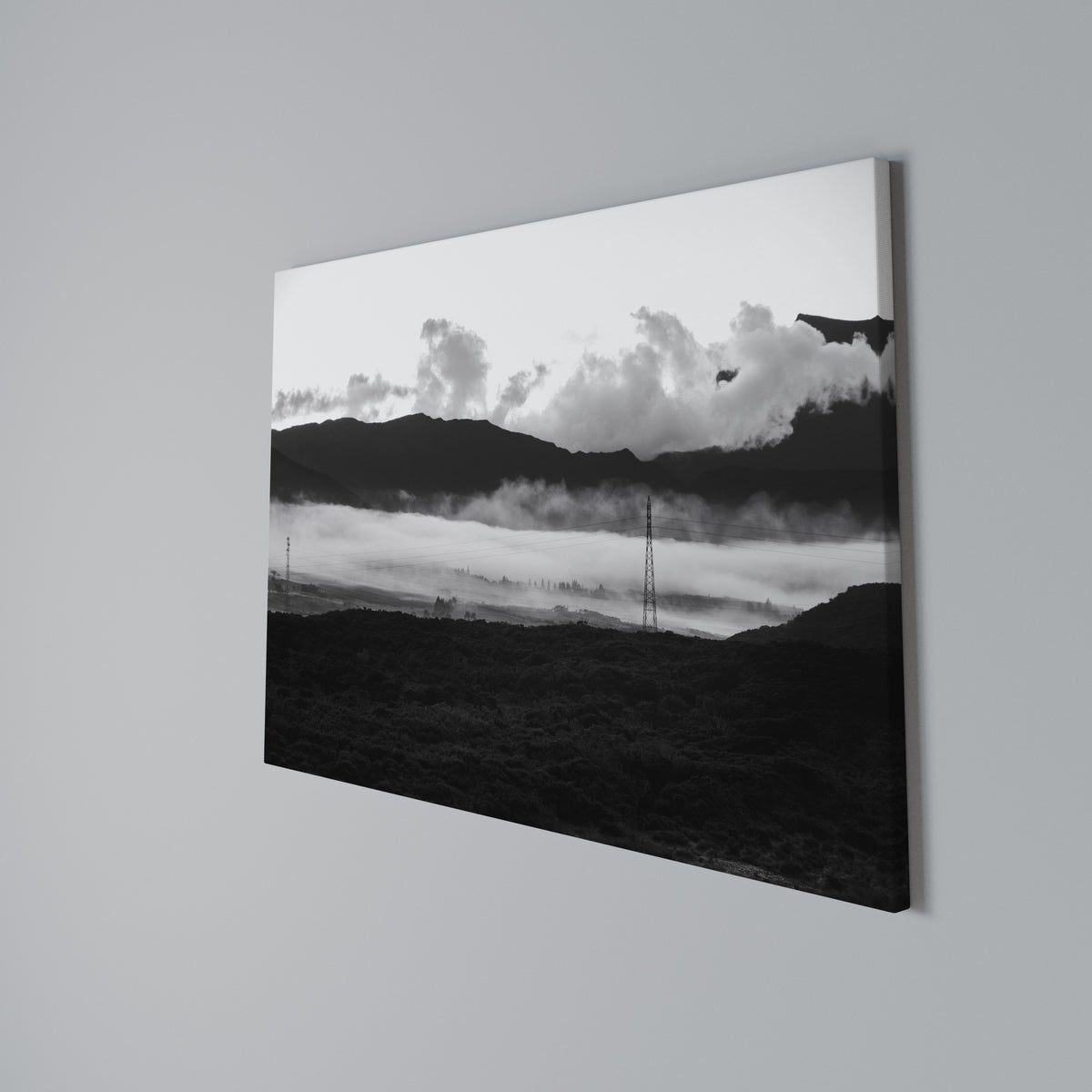 MISTY MOUNTAIN RADIANCE Stampa su tela orizzontale