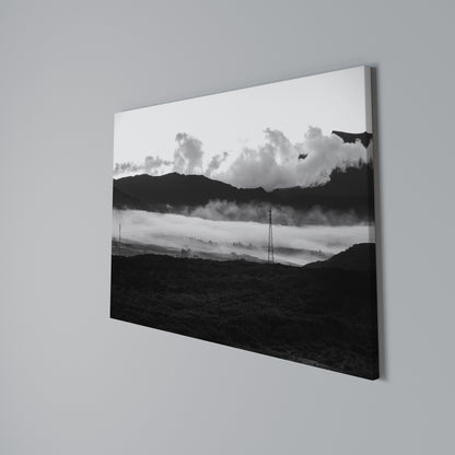 MISTY MOUNTAIN RADIANCE Stampa su tela orizzontale