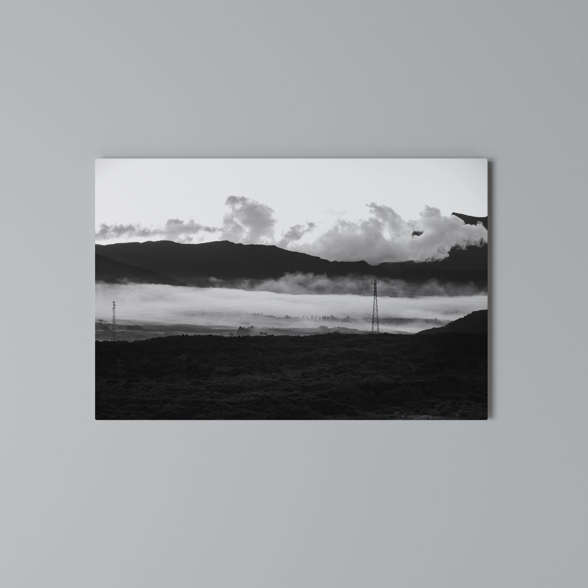 MISTY MOUNTAIN RADIANCE Stampa su tela orizzontale