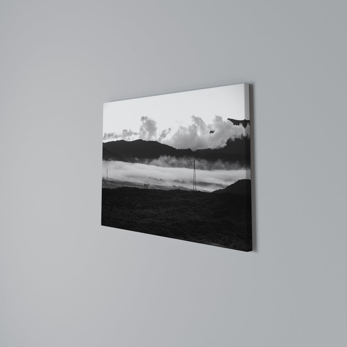 MISTY MOUNTAIN RADIANCE Stampa su tela orizzontale