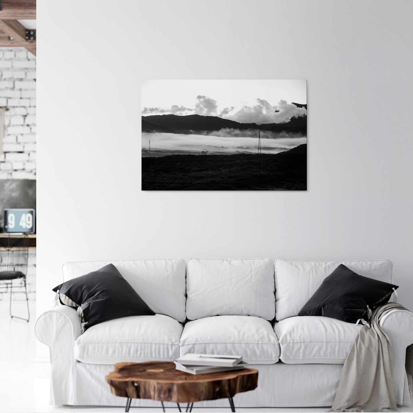 MISTY MOUNTAIN RADIANCE Stampa su tela orizzontale
