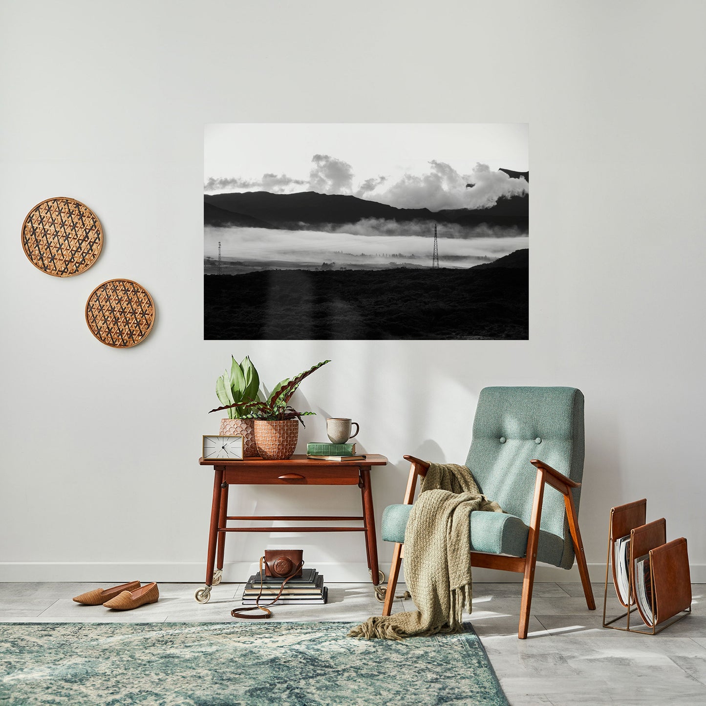 Poster orizzontale staccabile e attaccabile MISTY MOUNTAIN RADIANCE