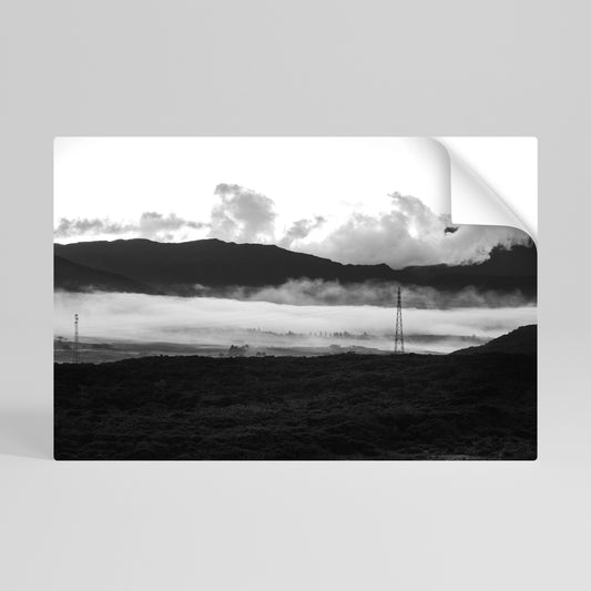 Poster orizzontale staccabile e attaccabile MISTY MOUNTAIN RADIANCE