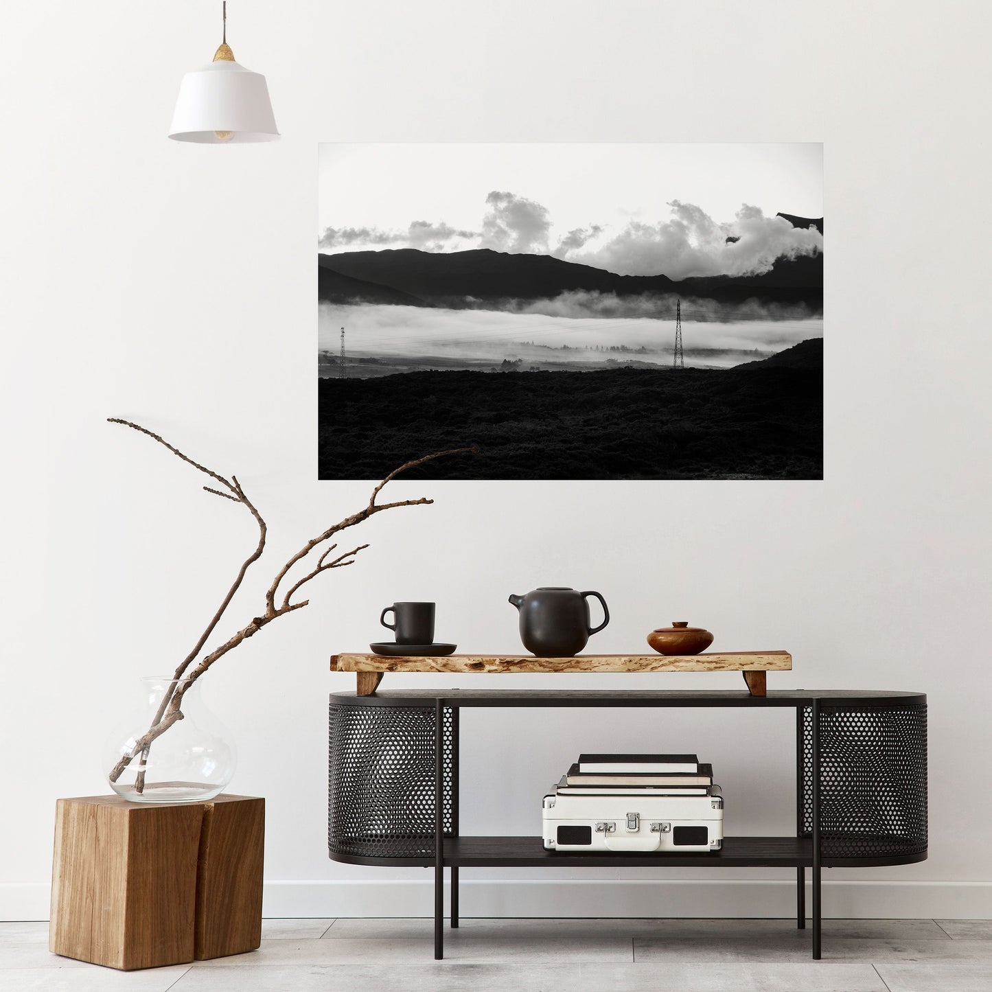 Poster orizzontale staccabile e attaccabile MISTY MOUNTAIN RADIANCE