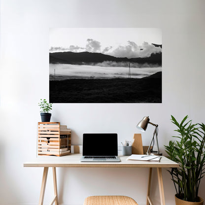 Poster orizzontale staccabile e attaccabile MISTY MOUNTAIN RADIANCE