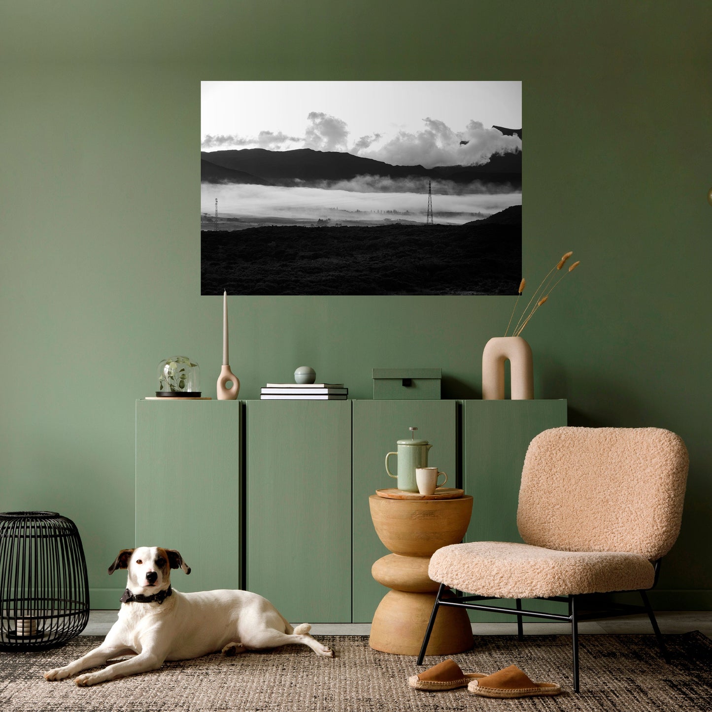 Poster orizzontale staccabile e attaccabile MISTY MOUNTAIN RADIANCE