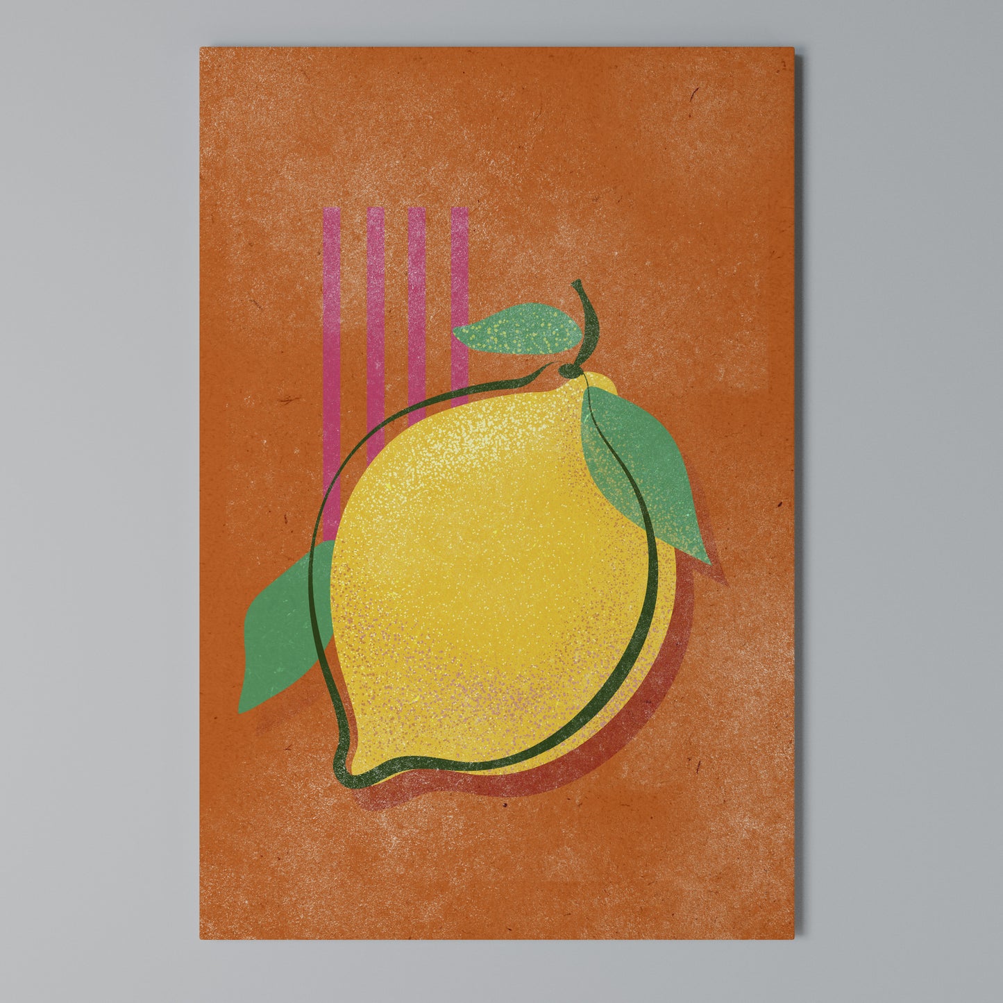 LUSCIOUS LEMON Stampa su Tela Verticale