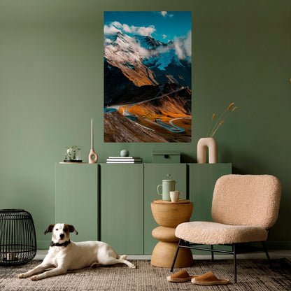 Poster verticale staccabile e attaccabile MOUNTAIN SERPENTINE