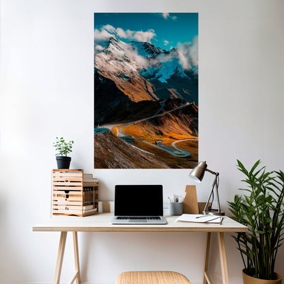Poster verticale staccabile e attaccabile MOUNTAIN SERPENTINE