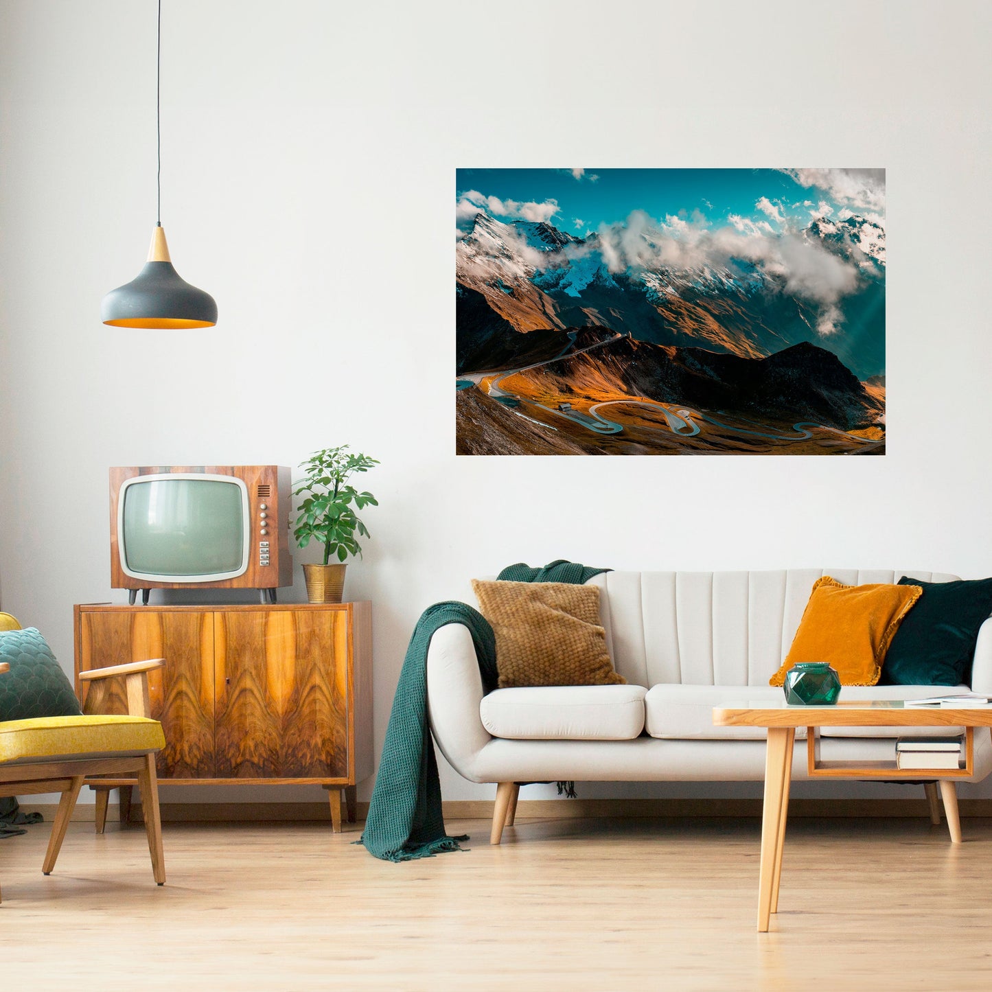 Poster orizzontale staccabile e attaccabile MOUNTAIN SERPENTINE