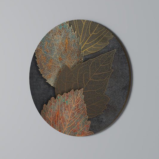 FOLIAGE IN FOCUS Round Wall Art