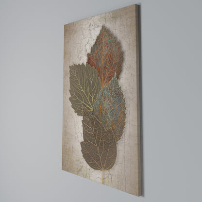 LEAVES OF TIME Stampa su Tela Verticale