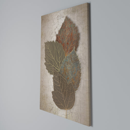 LEAVES OF TIME Vertical Canvas Print