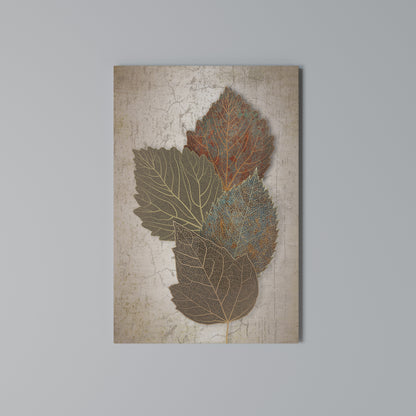 LEAVES OF TIME Stampa su Tela Verticale