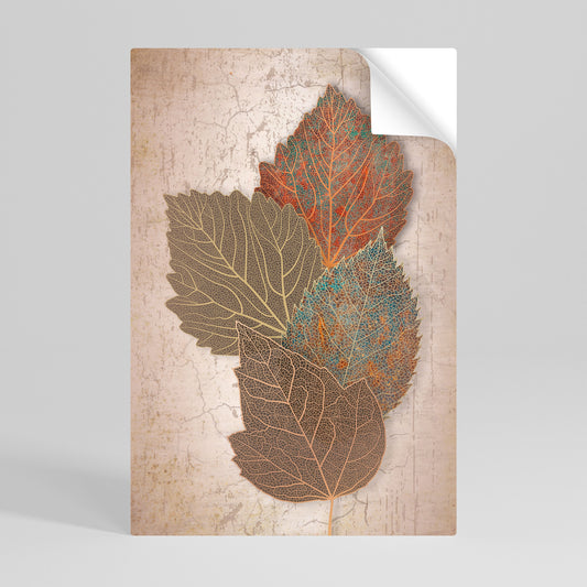 Poster verticale staccabile e attaccabile LEAVES OF TIME