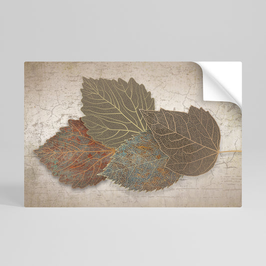 Poster orizzontale staccabile e attaccabile LEAVES OF TIME