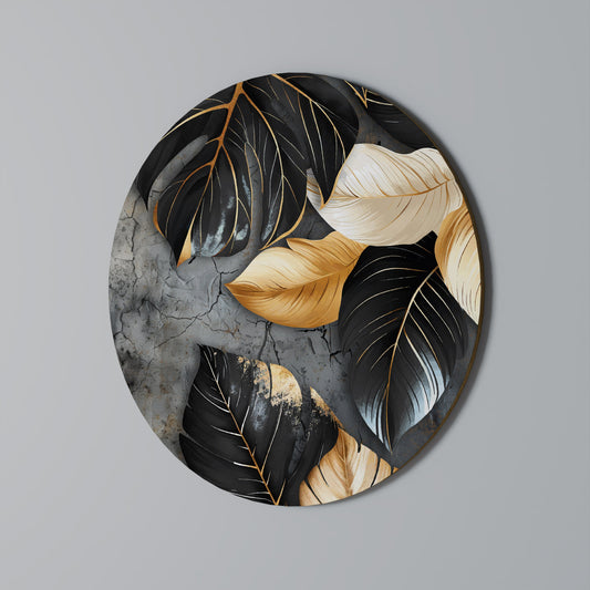 NATURE'S DARK EMBRACE Round Wall Art