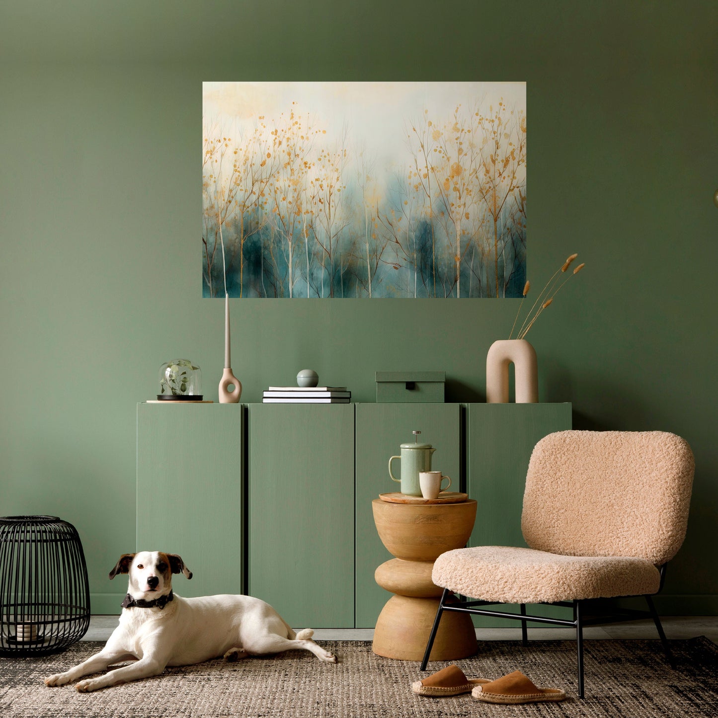 ASPETTI BRILLANTI DELL'AUTUNNO Poster orizzontale staccabile e attaccabile