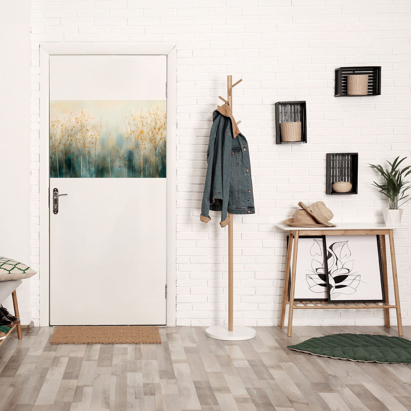 ASPETTI BRILLANTI DELL'AUTUNNO Poster orizzontale staccabile e attaccabile