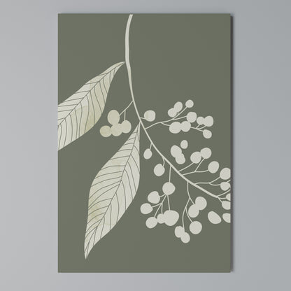 SERENE LEAFY FANTASIES Stampa su Tela Verticale