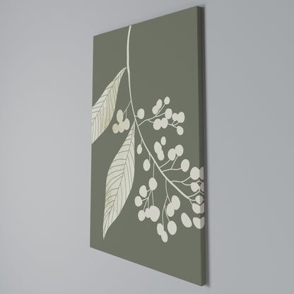 SERENE LEAFY FANTASIES Stampa su Tela Verticale