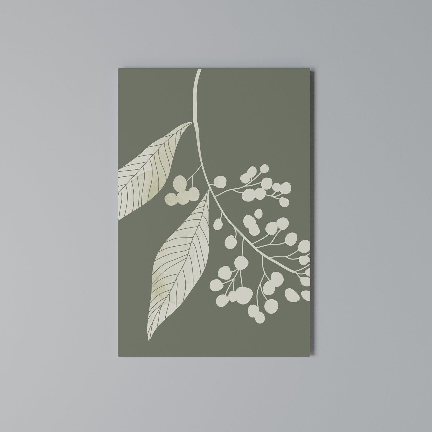 SERENE LEAFY FANTASIES Stampa su Tela Verticale