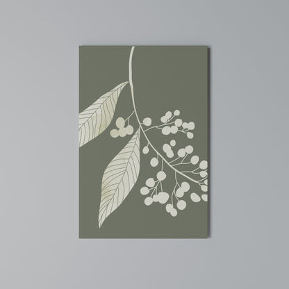 SERENE LEAFY FANTASIES Stampa su Tela Verticale