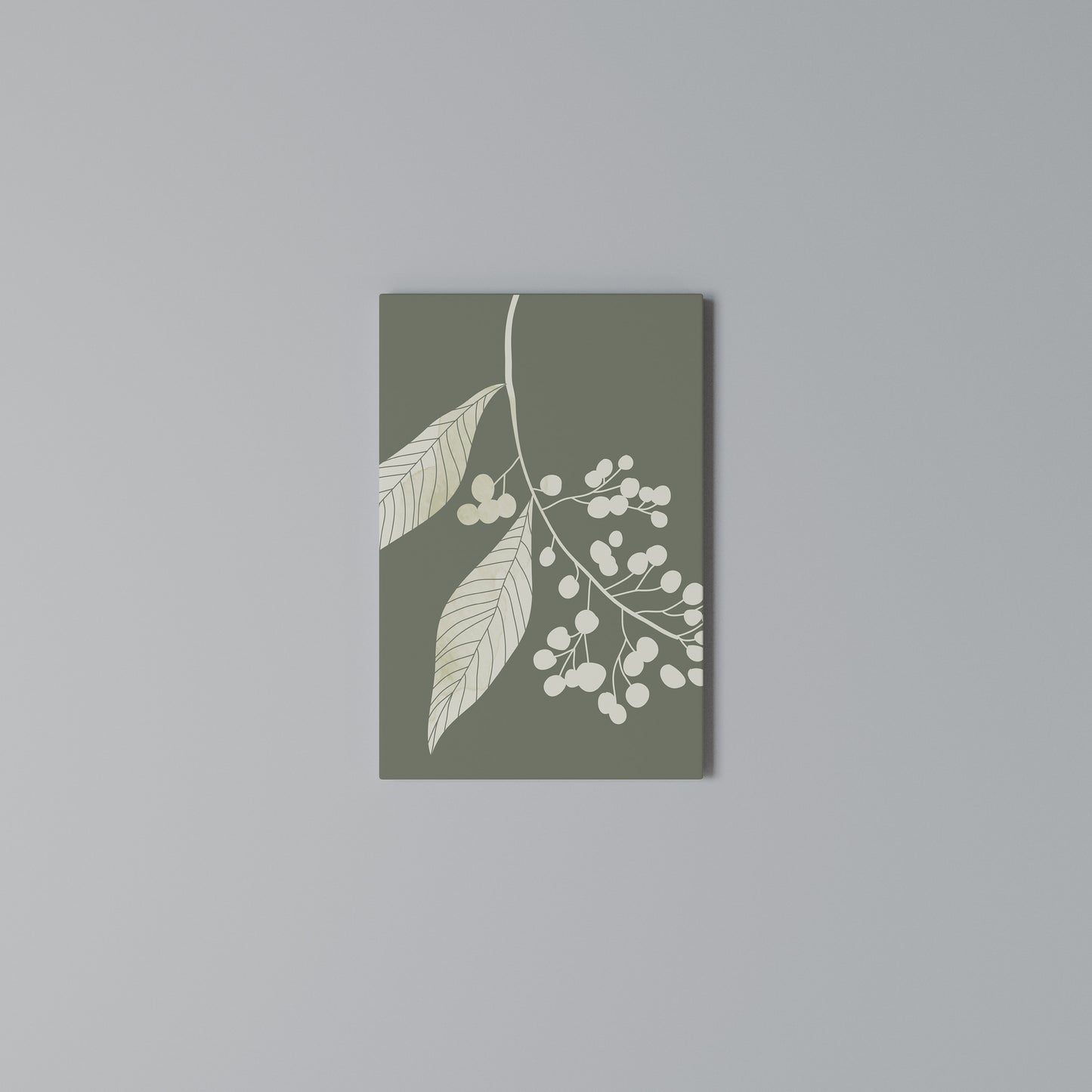 SERENE LEAFY FANTASIES Stampa su Tela Verticale