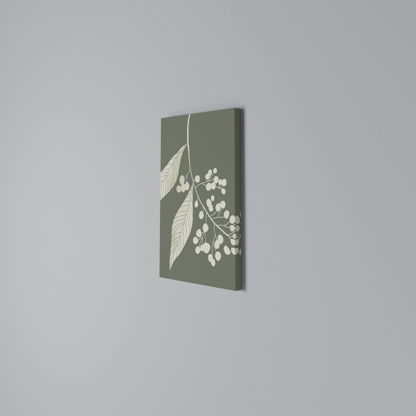 SERENE LEAFY FANTASIES Stampa su Tela Verticale