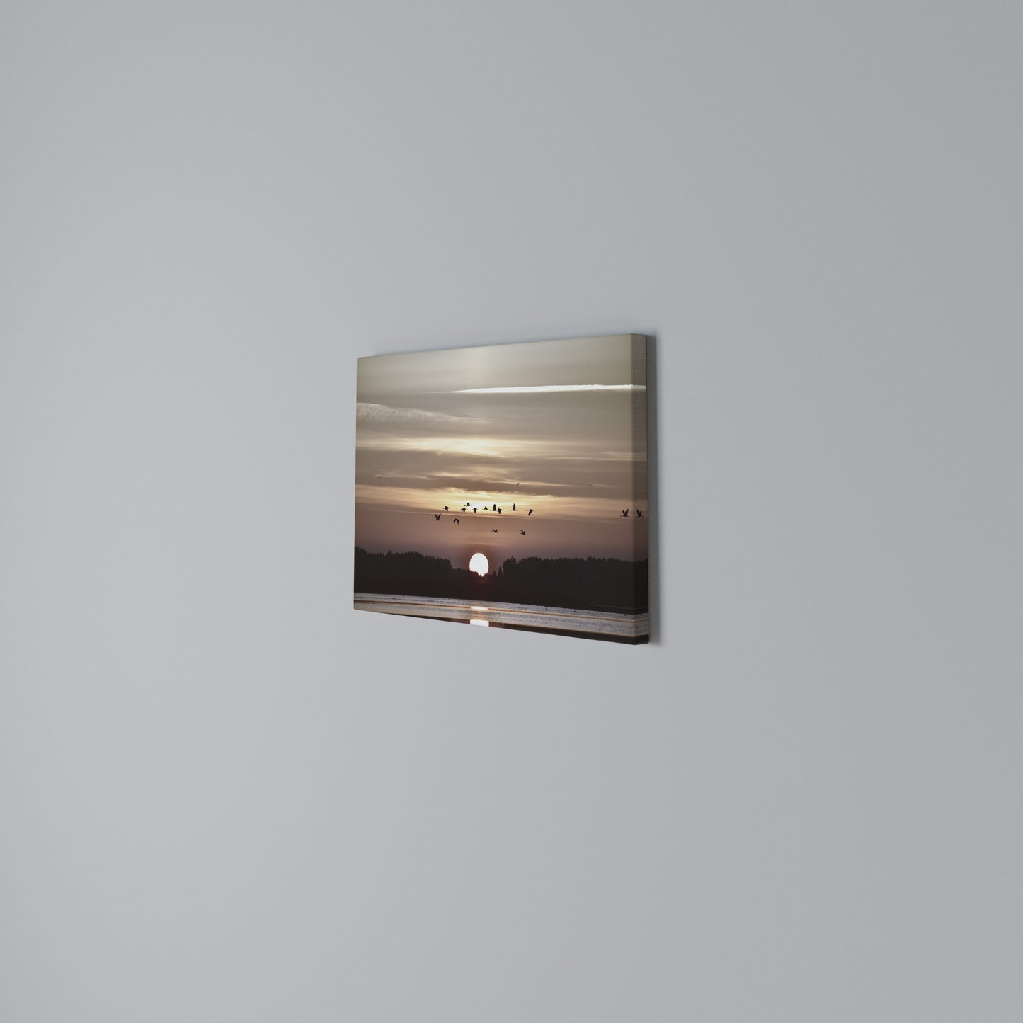 SUNSET FLIGHT SYMPHONY Stampa su tela orizzontale