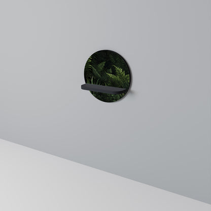 FERN SECRETS Mensola rotonda per opere d'arte in finitura nera