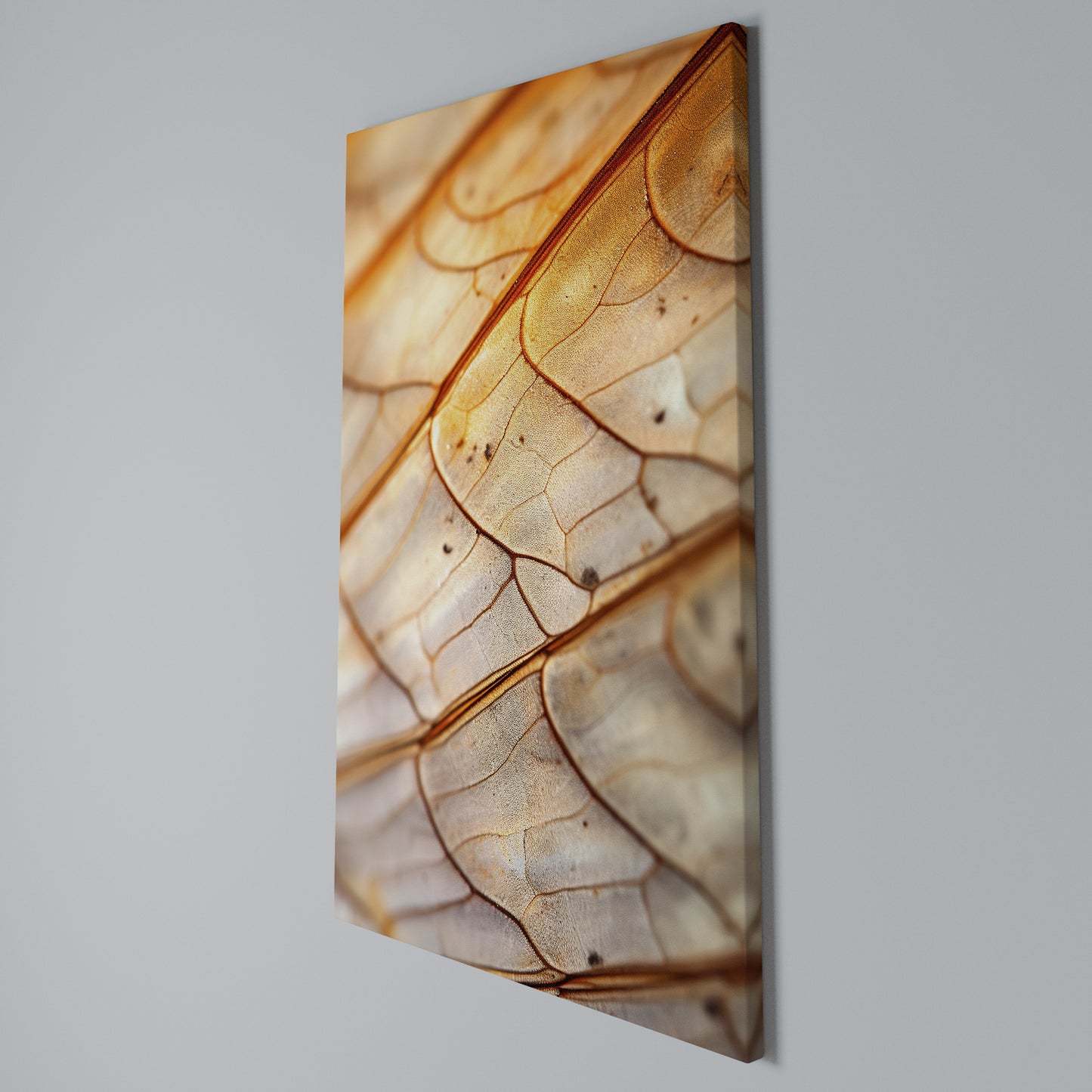 ELEGANT VEINING Stampa su Tela Verticale