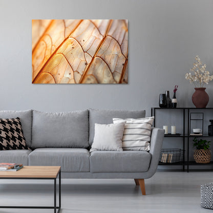 ELEGANT VEINING Stampa su tela orizzontale