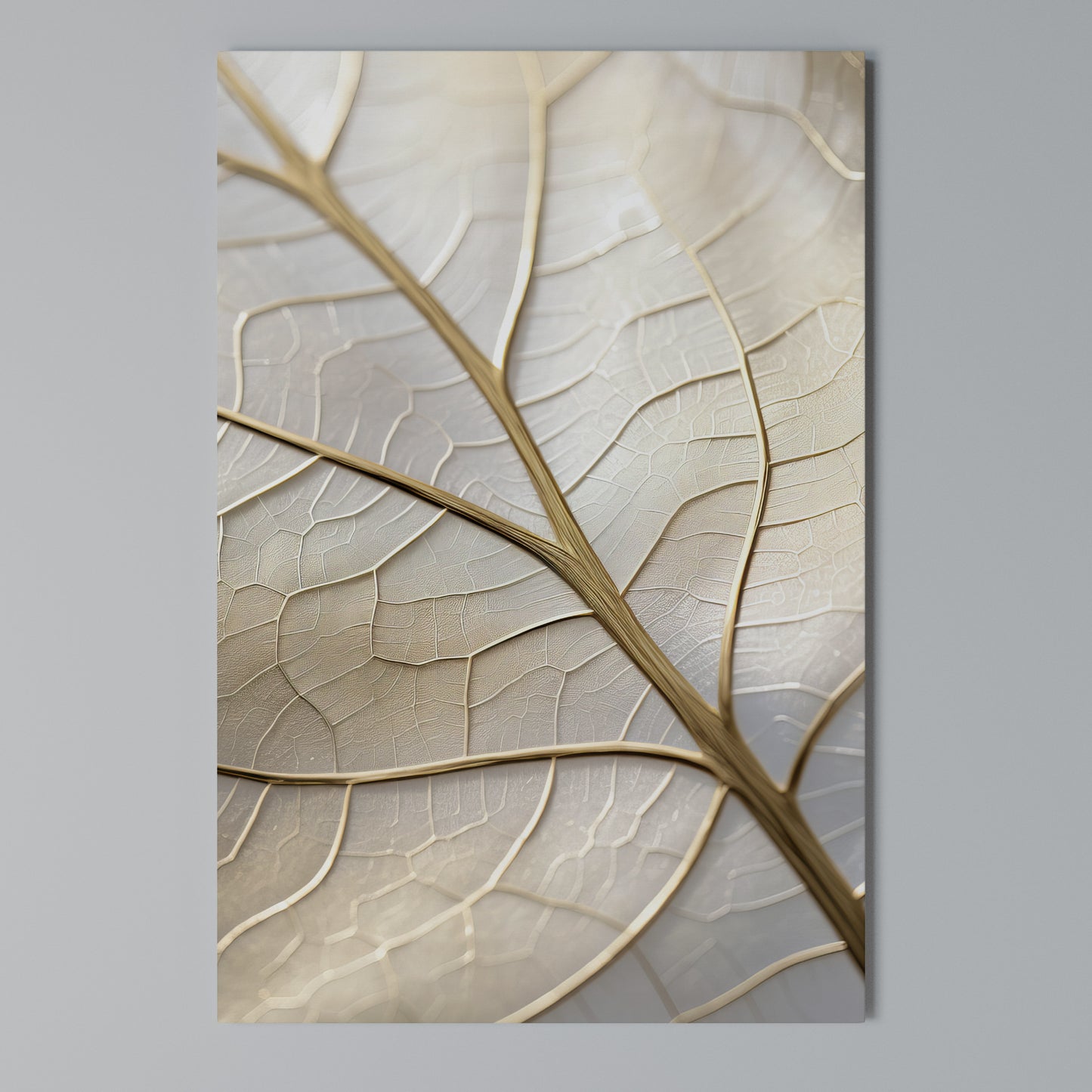 GOLDEN LEAF WHISPERS Stampa su Tela Verticale