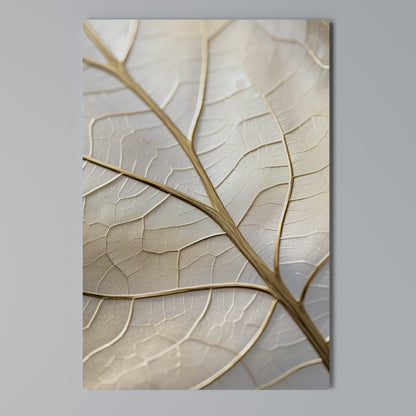 GOLDEN LEAF WHISPERS Stampa su Tela Verticale