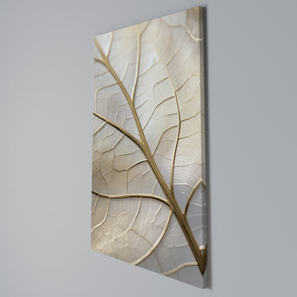 GOLDEN LEAF WHISPERS Stampa su Tela Verticale
