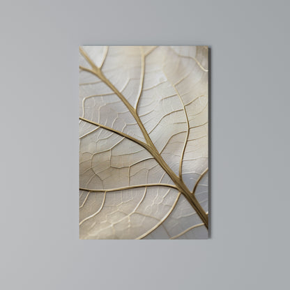 GOLDEN LEAF WHISPERS Stampa su Tela Verticale