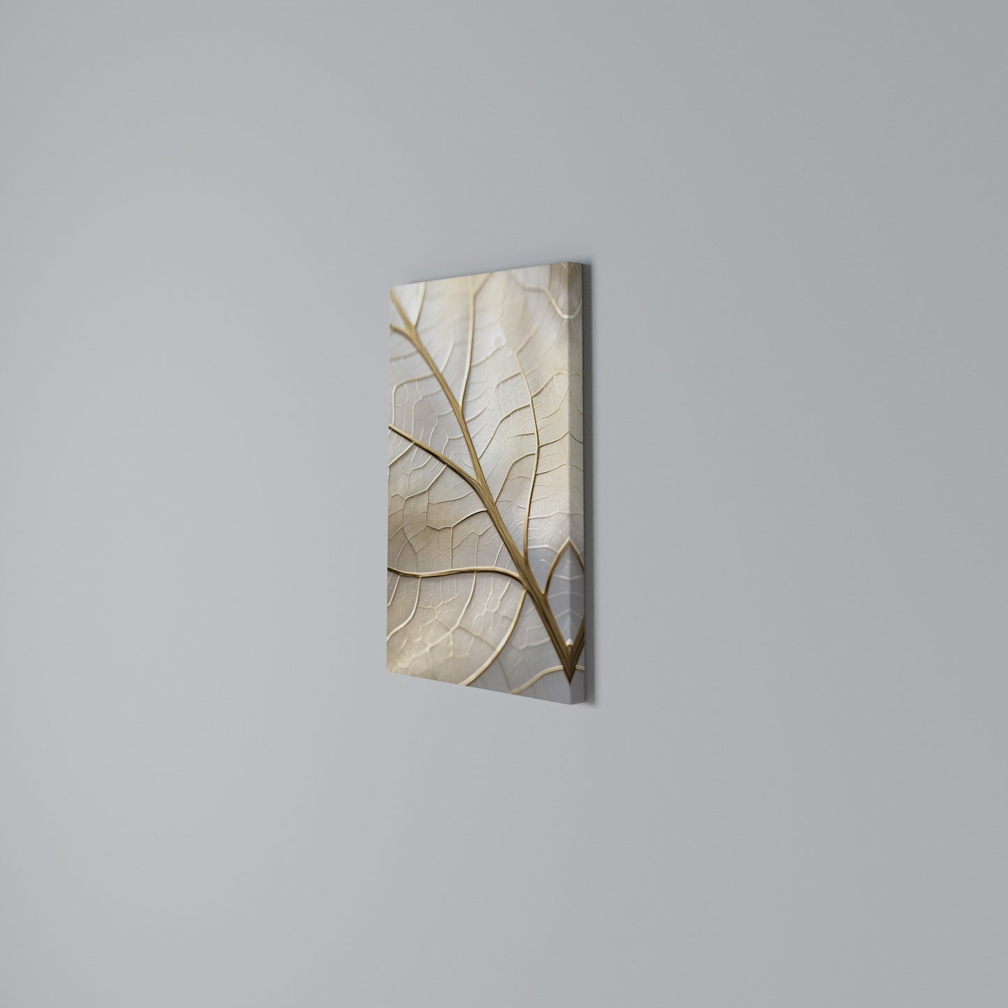 GOLDEN LEAF WHISPERS Stampa su Tela Verticale