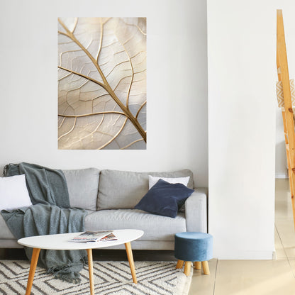 Poster verticale staccabile e attaccabile GOLDEN LEAF WHISPERS