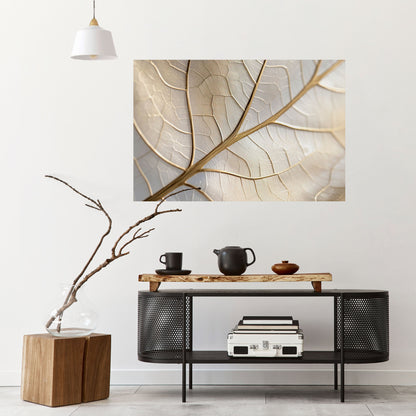 Poster orizzontale staccabile e attaccabile GOLDEN LEAF WHISPERS