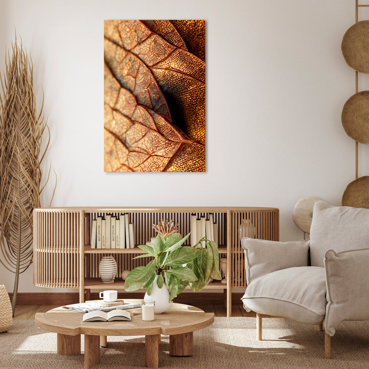 RUSTIC TEXTURE STUDY Stampa su tela verticale