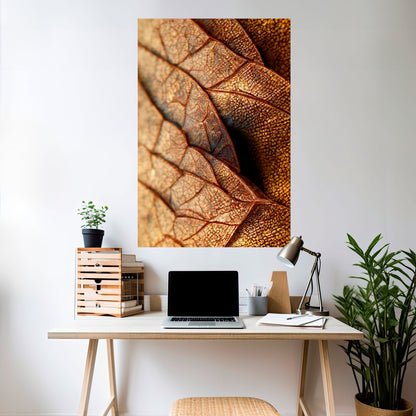 STUDIO DELLA TEXTURE RUSTICA Poster verticale staccabile e attaccabile