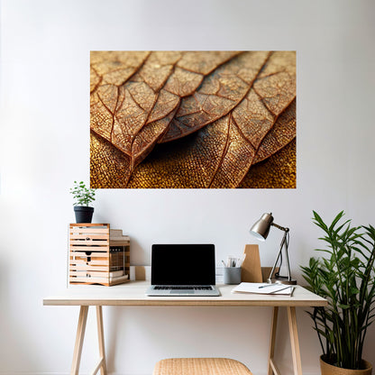 STUDIO DELLA TEXTURE RUSTICA Poster orizzontale staccabile e attaccabile