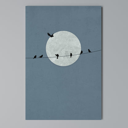 MOONLIT REST Stampa su Tela Verticale